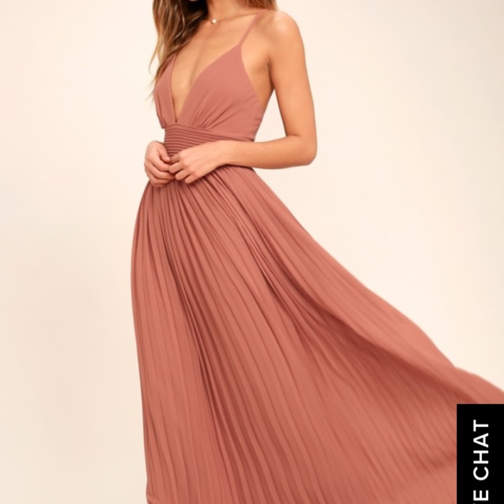 Lulu’s Depths of My Love maxi in Rusty Rose